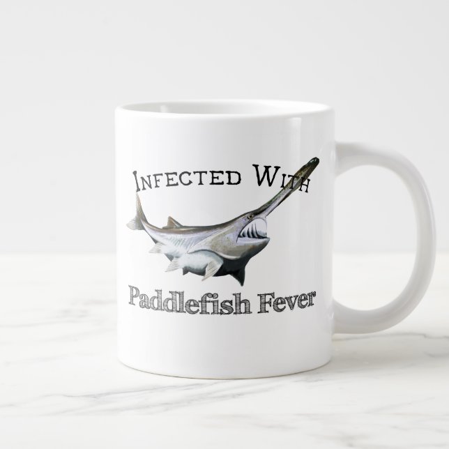 Caneca De Café Grande Infectado Com Febre De Peixe-Pá (Direita)