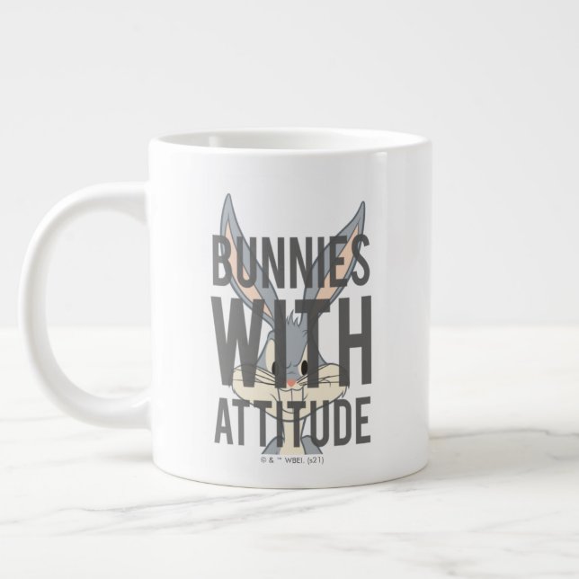 Caneca De Café Grande INSETOS BUNNY™ Bunnies com atitude (Esquerda)