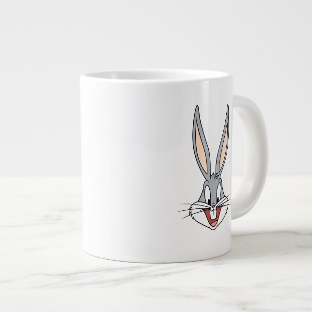 Caneca De Café Grande INSETOS BUNNY™ Rosto sorridente (Frente Esquerda)