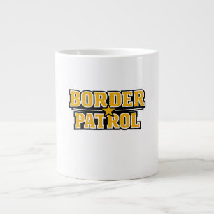 Caneca De Café Grande Insígnia de Texto em Negrito da Patrulha de Fronte