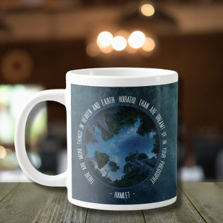 Caneca De Café Grande Inspiração Contemplativa Céu Noturno Moderno