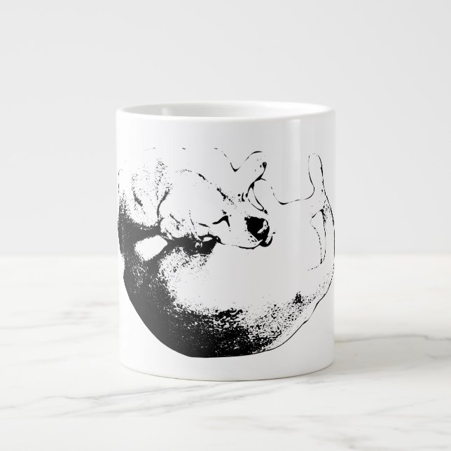 Caneca De Café Grande Instinto em Tinta (Frente)