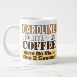 Caneca De Café Grande Instruções do chá ou café com o nome