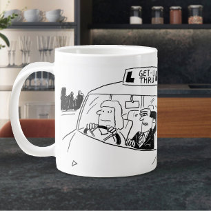 Caneca De Café Grande Instrutor de Condução ou Examinador Cartoon