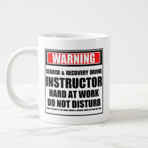 Caneca De Café Grande Instrutor de Divisão de Pesquisa e Recuperação