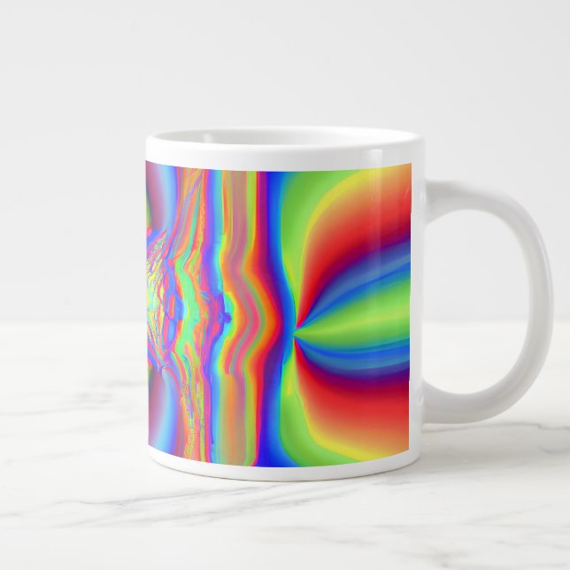 Caneca De Café Grande Interseção dimensional Arte digital (Direita)