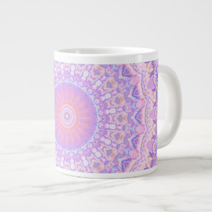 Caneca De Café Grande Intricate Trippy Colorate Boho Mandala