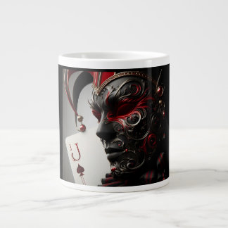 Caneca De Café Grande Intrigante Jack of Spades Mask Coffee Mug | Harleq