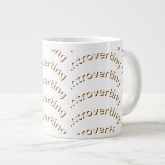 Caneca De Café Grande introvert customisable special mug gift