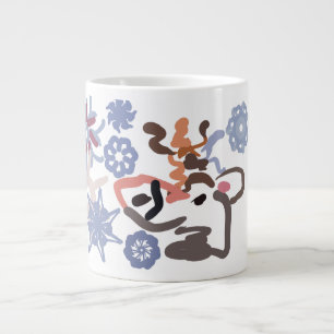 Caneca De Café Grande Inverno de Alce