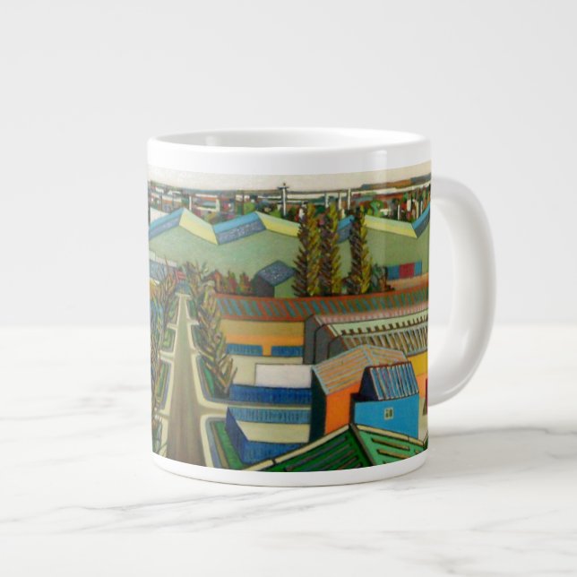 Caneca De Café Grande inverno do Thames Gateway (Frente Esquerda)
