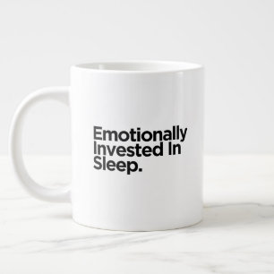 Caneca De Café Grande Investido Emocionalmente no Sono Presente de Hum