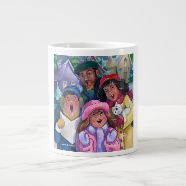 Caneca De Café Grande Ir a um Caroling (Frente)