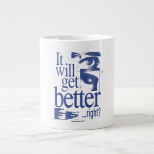 Caneca De Café Grande Irá Melhorar Certo Citação Engraçada e Sarcástica 