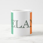 Caneca De Café Grande Irish Flag Ireland<br><div class="desc">Irish Flag Ireland Jumbo Mug Design © Trinkets and Things 2017 - AHP Design. Todos os Direitos Reservados.</div>