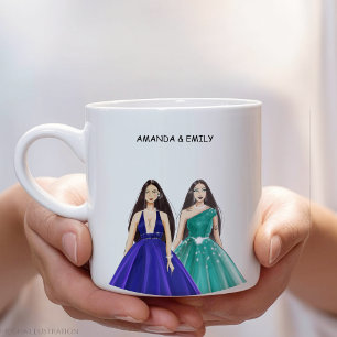 Caneca De Café Grande irmã gêmea, gêmeos,