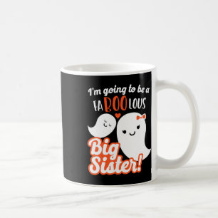 Caneca De Café Grande Irmã Grávida Anunciando Meninas Fantasmas B