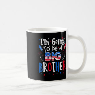 Caneca De Café Grande Irmão Cute 4 De Julho Anunciante De Gravide