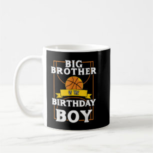 Caneca De Café Grande Irmão Do Aniversário De Basquete