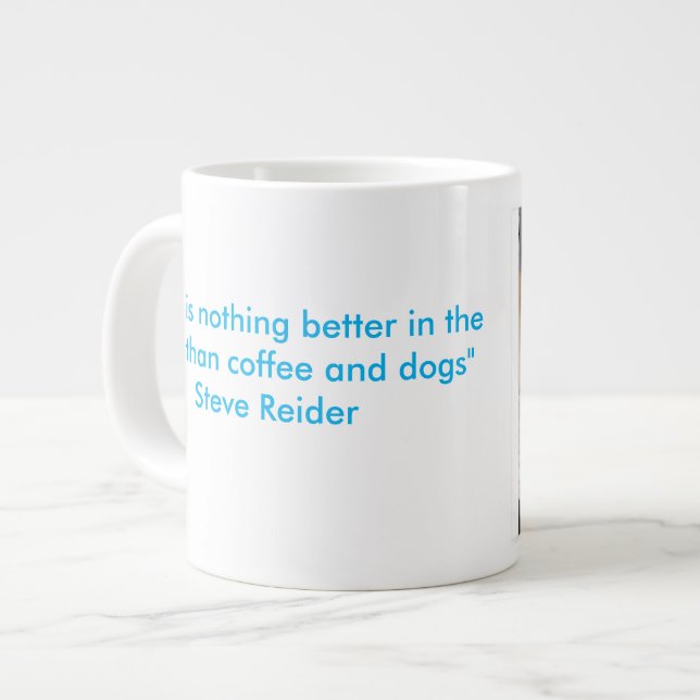 Caneca De Café Grande Irmãs, Café e Cães (Frente Esquerda)