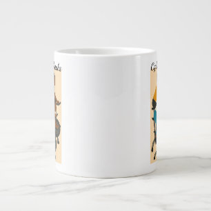 Caneca De Café Grande Irmãs ciclistas