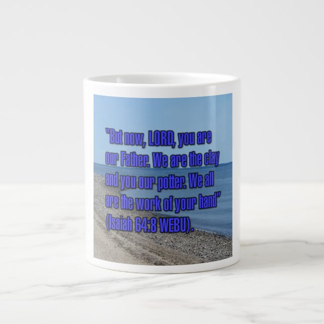 Caneca De Café Grande Isaiah 64:8 WEBU Mug (Frente)