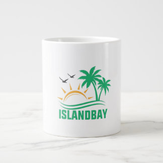 Caneca De Café Grande Islandbay T-Shirt - Vista a brisa tropical