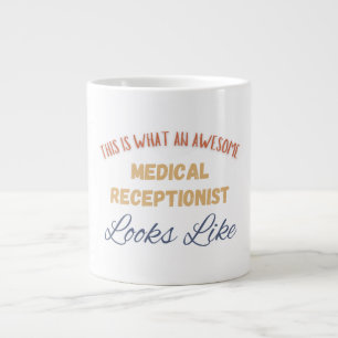 Caneca De Café Grande Isto É Como É Uma Excelente Recepcionista Médica