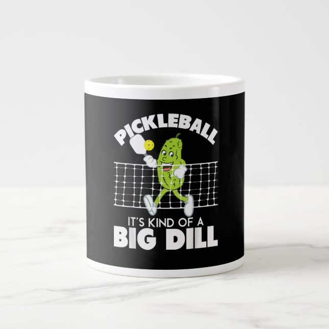 Caneca De Café Grande It's Kind of A Big Dill - Funny Pickleball Paddle (Frente)