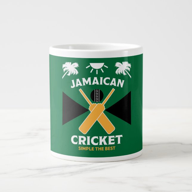 Caneca De Café Grande Jamaica Cricket (Frente)