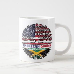 Caneca De Café Grande Jamaicano Jamaica EUA Americano EUA Estados Unidos
