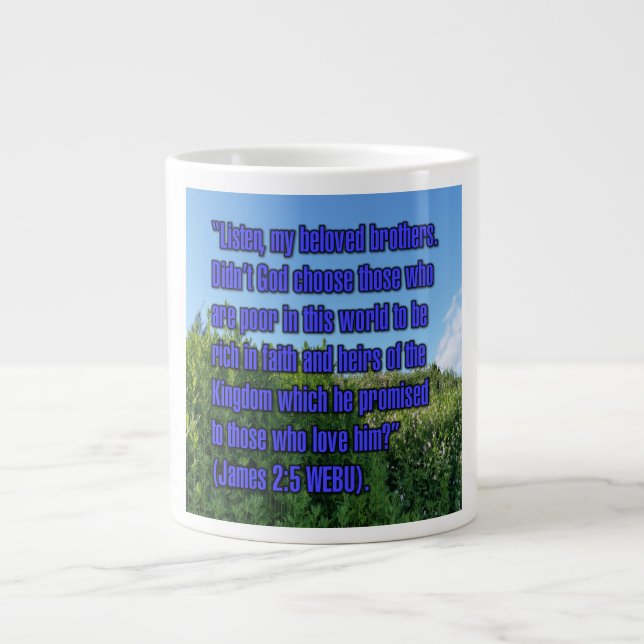 Caneca De Café Grande James 2:5 WEBU Mug (Frente)