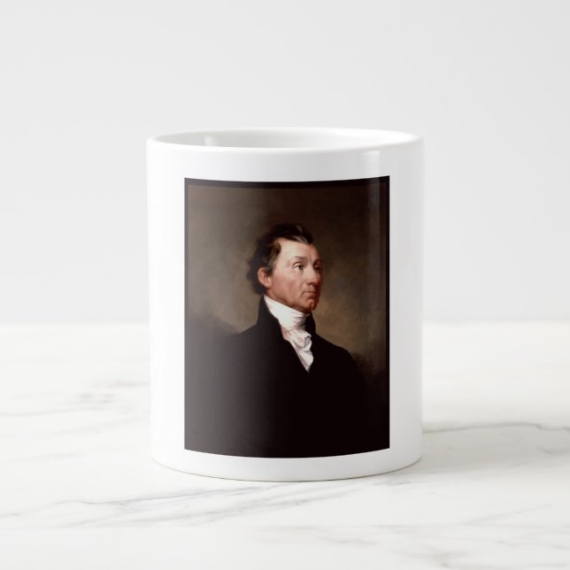Caneca De Café Grande James Monroe Portrait, Presidente Anteamericano (Frente)