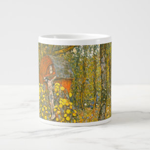 Caneca De Café Grande Jardim de Fazenda Gustav Klimt com Crucifix