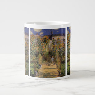 Caneca De Café Grande Jardim do Artista em Vetheuil por Claude Monet