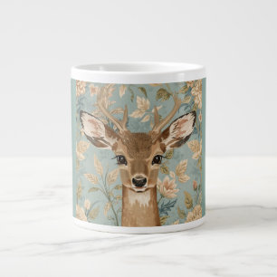 Caneca De Café Grande Jardim Floral Vintage Reno Cute