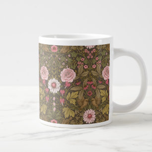 Caneca De Café Grande Jardim selvagem em café marrom