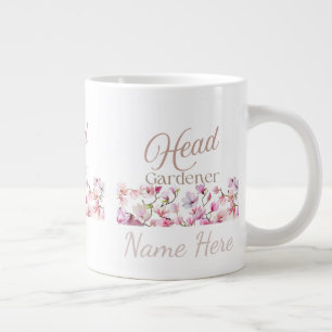 Caneca De Café Grande Jardineiro Chefe Presente Floral Dia das Mães e An