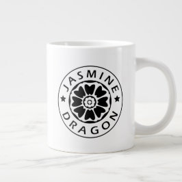 Caneca De Café Grande Jasmine Dragon 20oz Mug - Preto e Branco