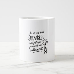 Caneca De Café Grande Je ne suis pas bizarre