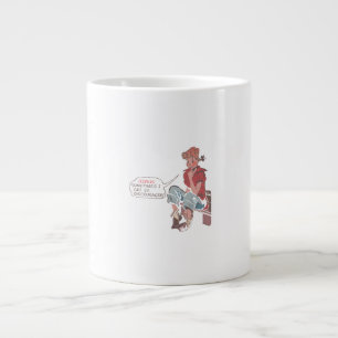 Caneca De Café Grande Jeepers às vezes eu me desencorajo.