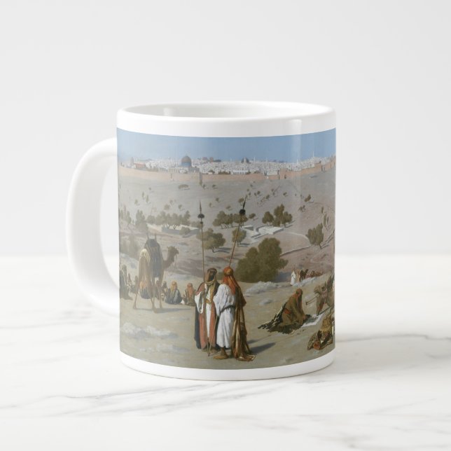 Caneca De Café Grande Jerusalém do Monte das Azeitonas| 1880 (Frente Esquerda)