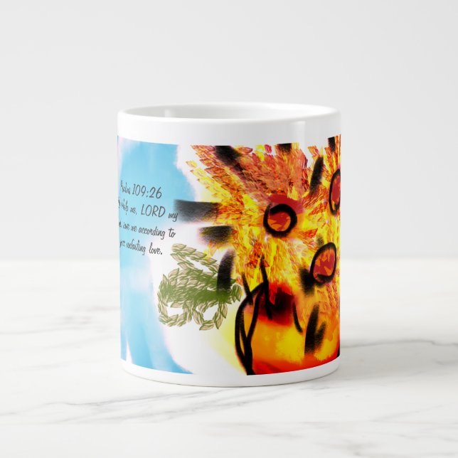 Caneca De Café Grande Jesus ama (Frente)