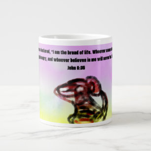 Caneca De Café Grande Jesus aqui