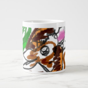 Caneca De Café Grande jesus aqui