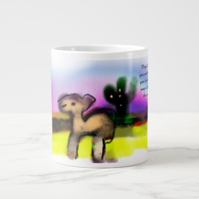 Caneca De Café Grande Jesus com você  (Frente)