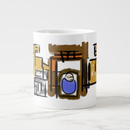 Caneca De Café Grande Jesus é nascer