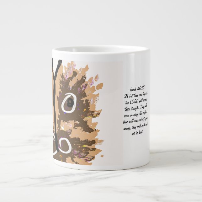 Caneca De Café Grande Jesus, esperança (Frente)