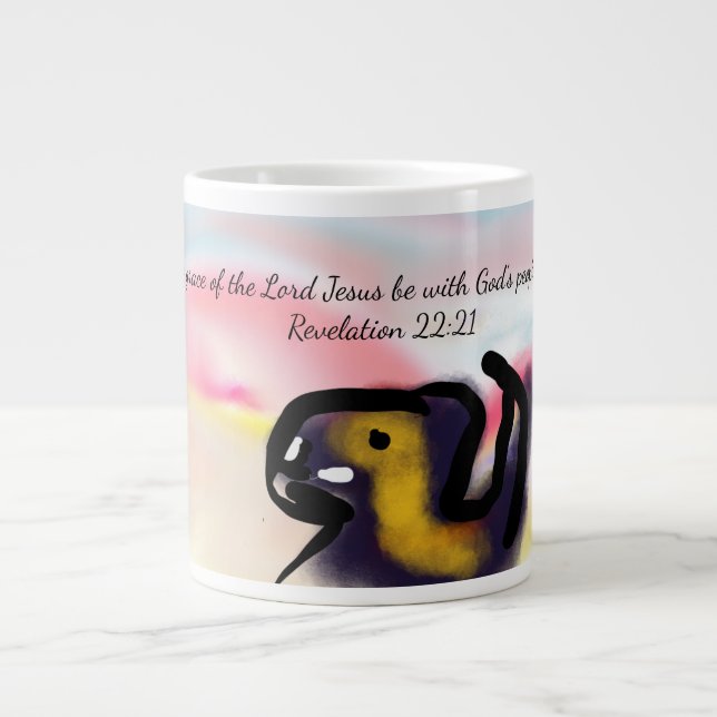 Caneca De Café Grande jesus love  (Frente)