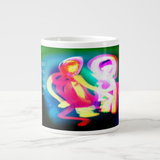 Caneca De Café Grande Jesus obrigado (Frente)